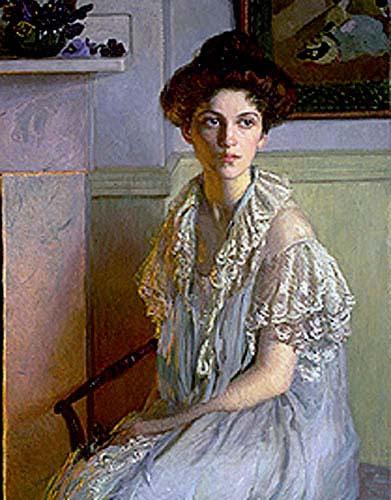 Lilla Cabot Perry Lady with a Bowl of Violets Spain oil painting art